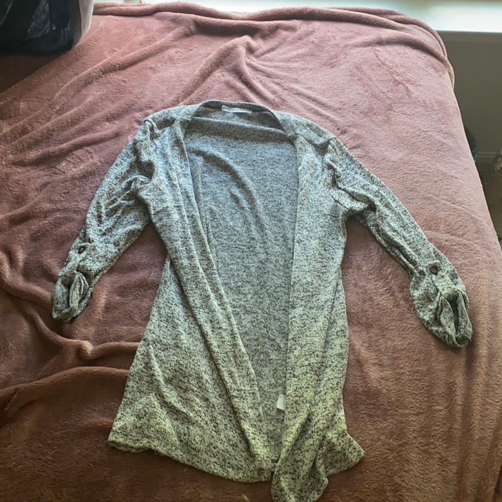 Maurices size 2 black and white cardigan